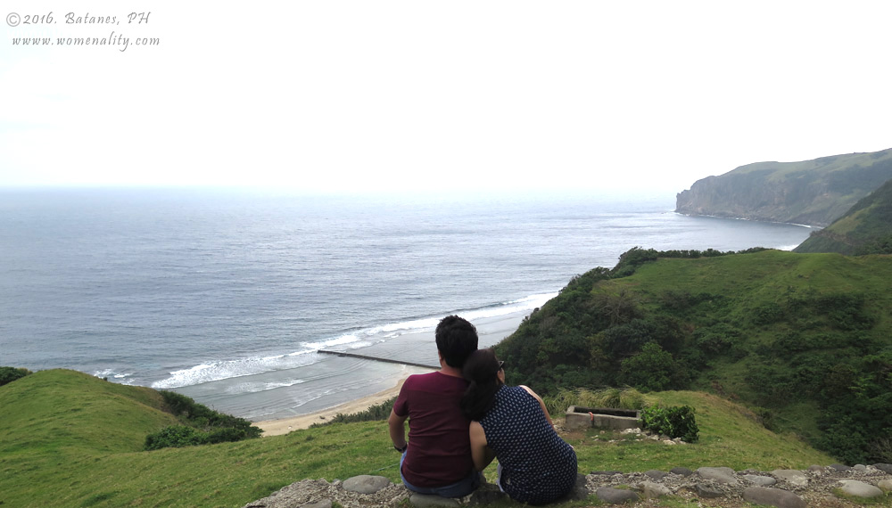 Me and Hon looking at God's beautiful creation at Tayid Lighthouse, Batanes Philippines